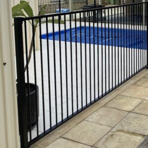3m Black pool fence panel